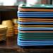 Lunch trays are stacked on the counter at The Lunch Room. Melanie Maxwell | AnnArbor.com